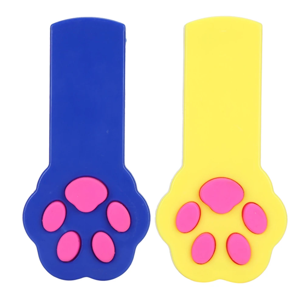 2Pcs Cat Teaser Paw Claw Shape Interactive Toy Red Light Funny Stick Pet Scratching Training Tool