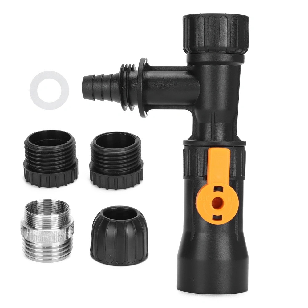 Aquarium Fish Tank Water Changer Replacement Faucet Nozzles Pump with 2 Faucet Adapters