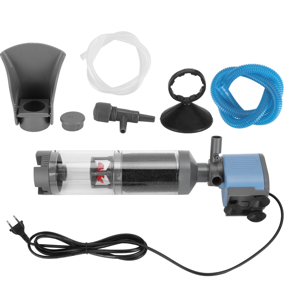 ZY2000F5 5 in 1 Aquarium Fish Tank Filter 3Stage MultiFunctional UltraQuiet Filter Pump(EU Plug 220V)