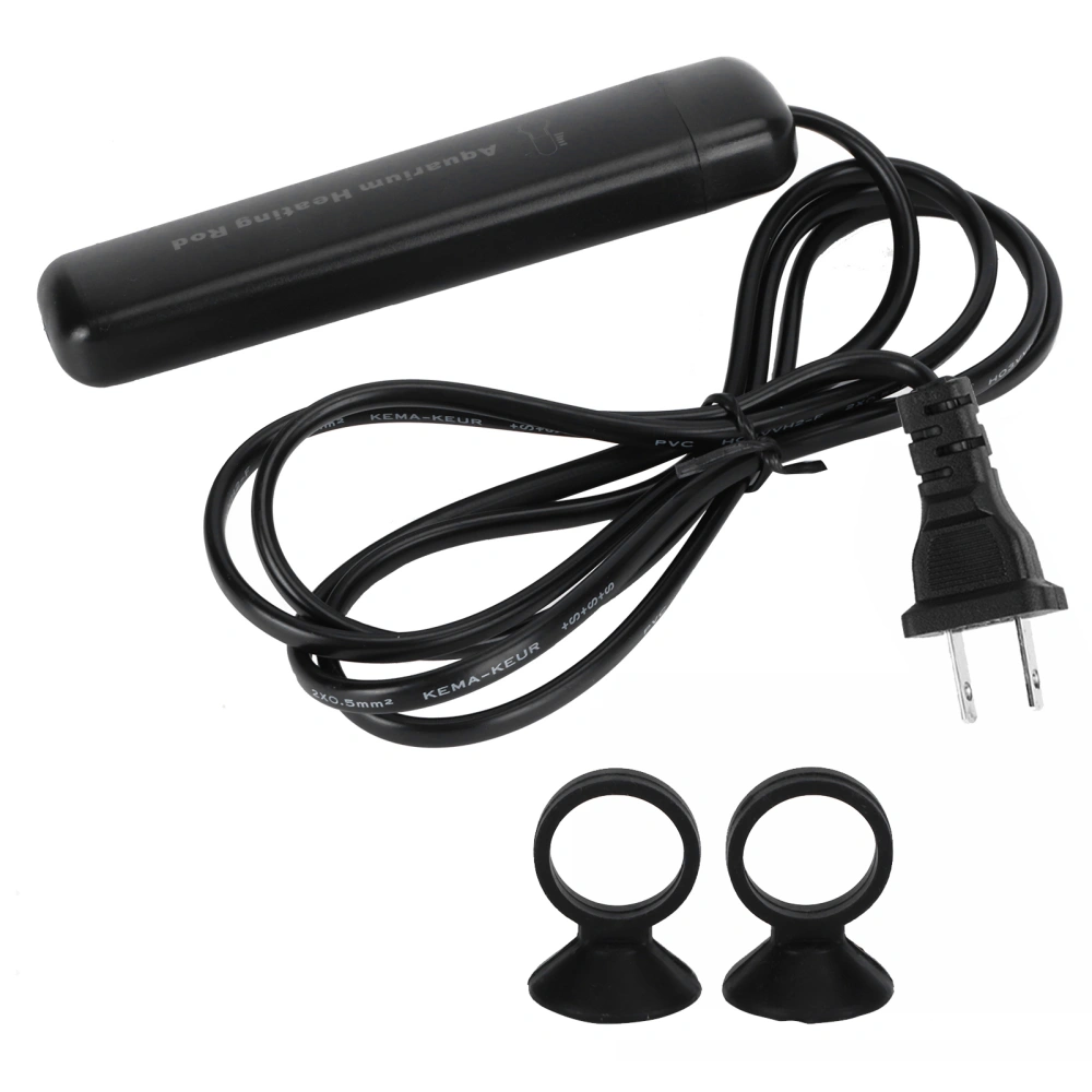 Small Fish Tank Heating Rod Mini Submersible Aquarium Heater Bar Thermostat ControllerUS Plug 110V