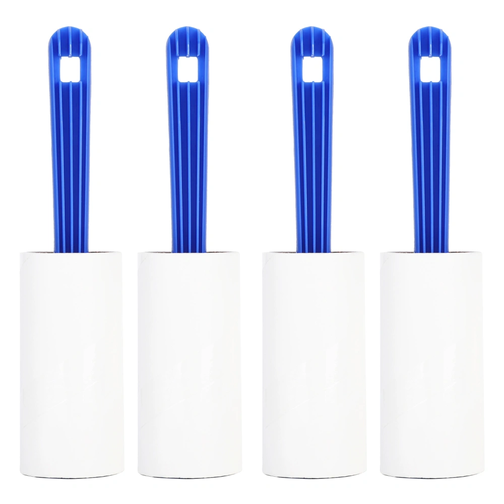 4Pcs/Set Pet Hair Remover Sticky Lint Remover Dog Cat Portable Hair Removal Rollers60 Layer Blue