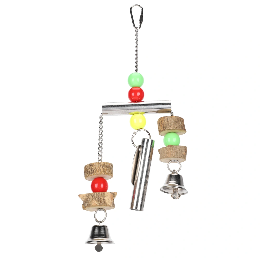 Bird Bells Toy Stainless Steel Pet Hanging Bell Hammock Cage Swing Toy with Sweet Sound