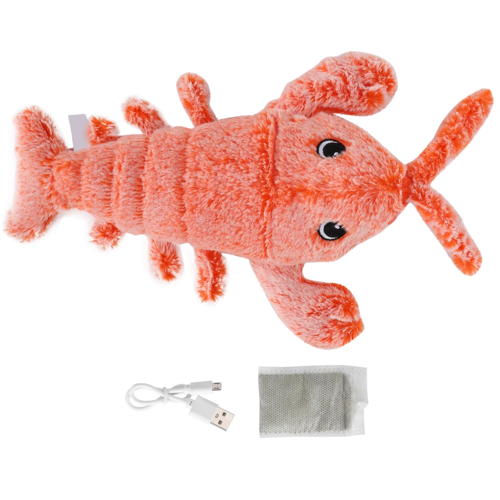 Electric Shrimp Wagging Lobster Shape Simulation USB Rechargeable Interactive Pet Toymg073-01