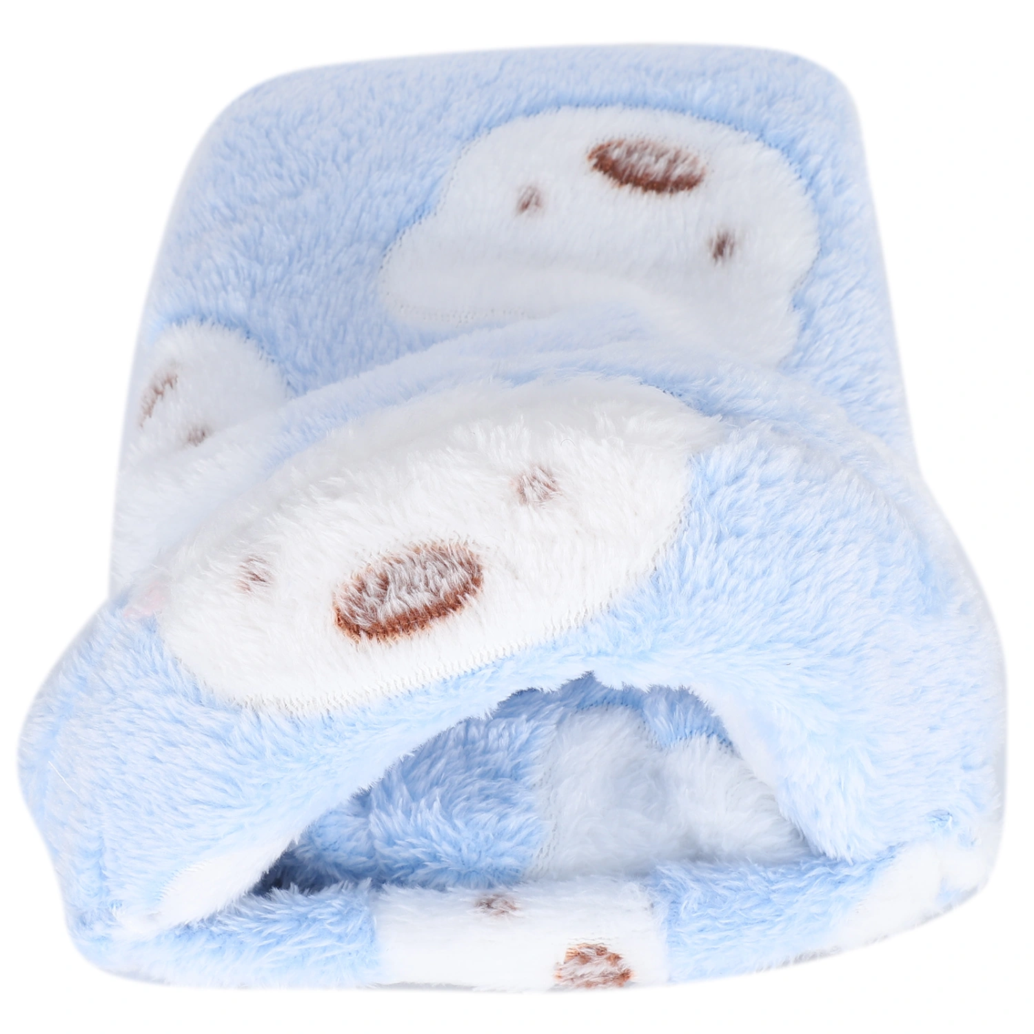 Mini Pet Winter Sleeping Bed Cage Removeable Hamster GuineaPigs Warm House Cave(Blue M)