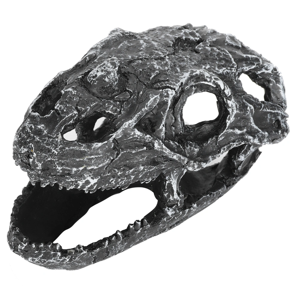 Resin Reptile Hide Cave Snake Skull Simulation Hideout Landscape for Lizards Spiders Scorpion Pet