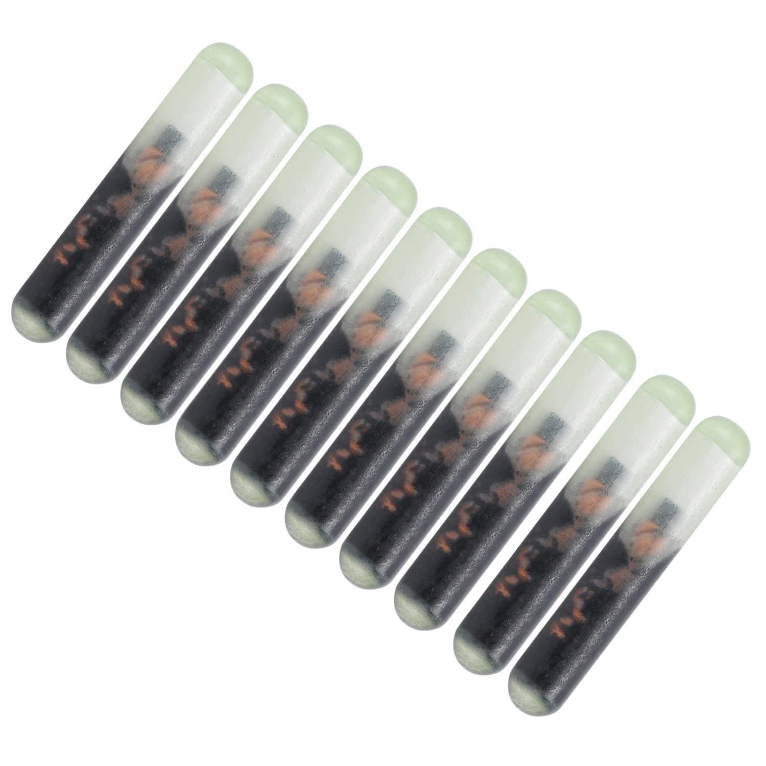 10Pcs/Set 2.12MM Glass Pet Microchip Standard Animal Chip Implants for Identification