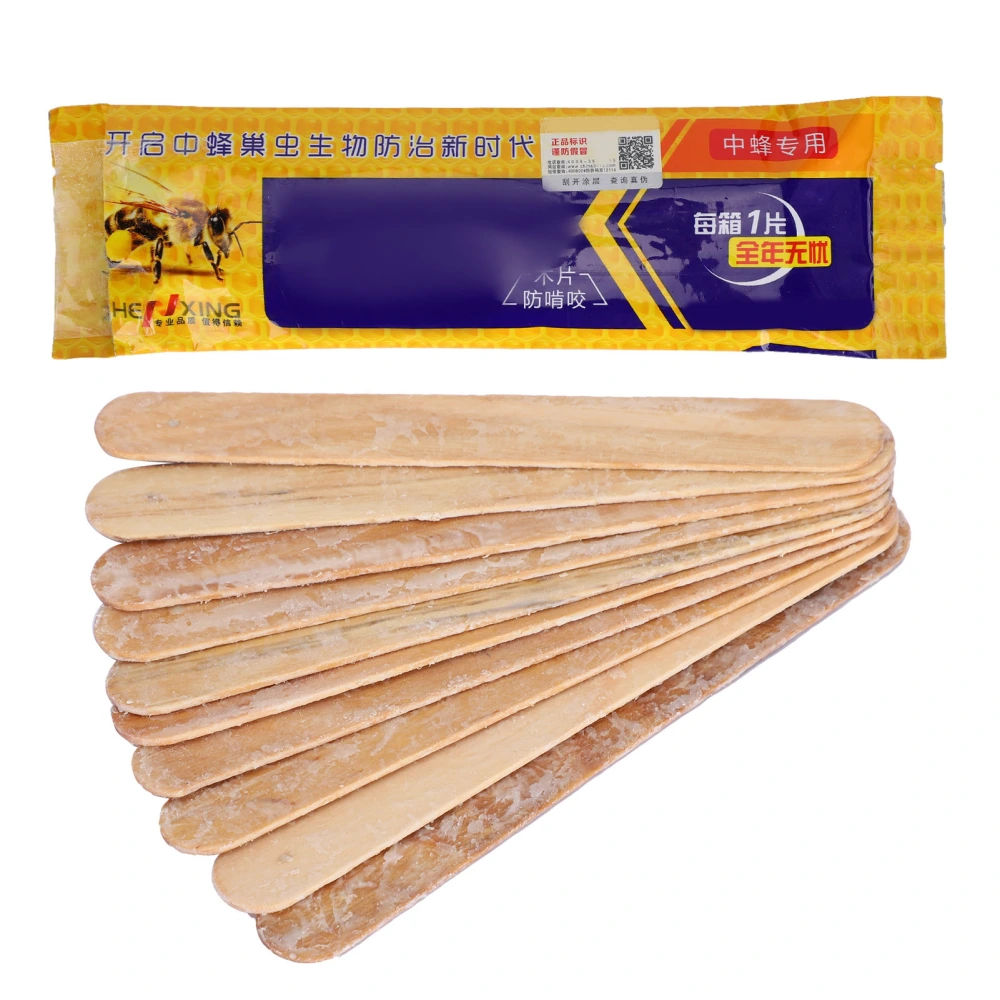 Beekeeping Pest Control Wood Strips Quick Effect Bee Wax Moth Larva Treatment Tool