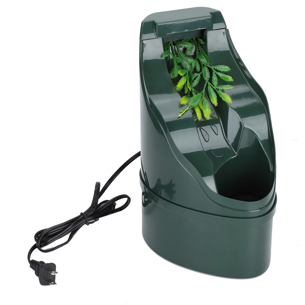 Lizard Drinker Simulation Plant Waterfall Reptile Landscape Water Feeder US Plug 110V