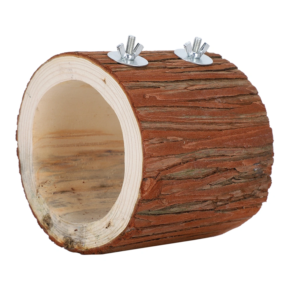 Bird Tree Hole Nest Small Pet Natural Wooden Toy Hideaway for Hamster Squirrel Parrot