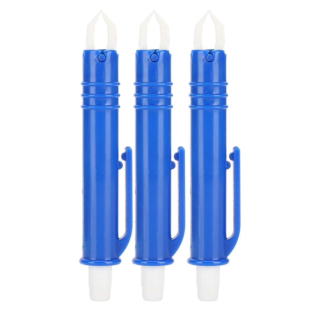 3Pcs Pet Lice Remover Flea Clip Tick Tweezers Mites Picker Tool for Dogs Cats GeneralBlue