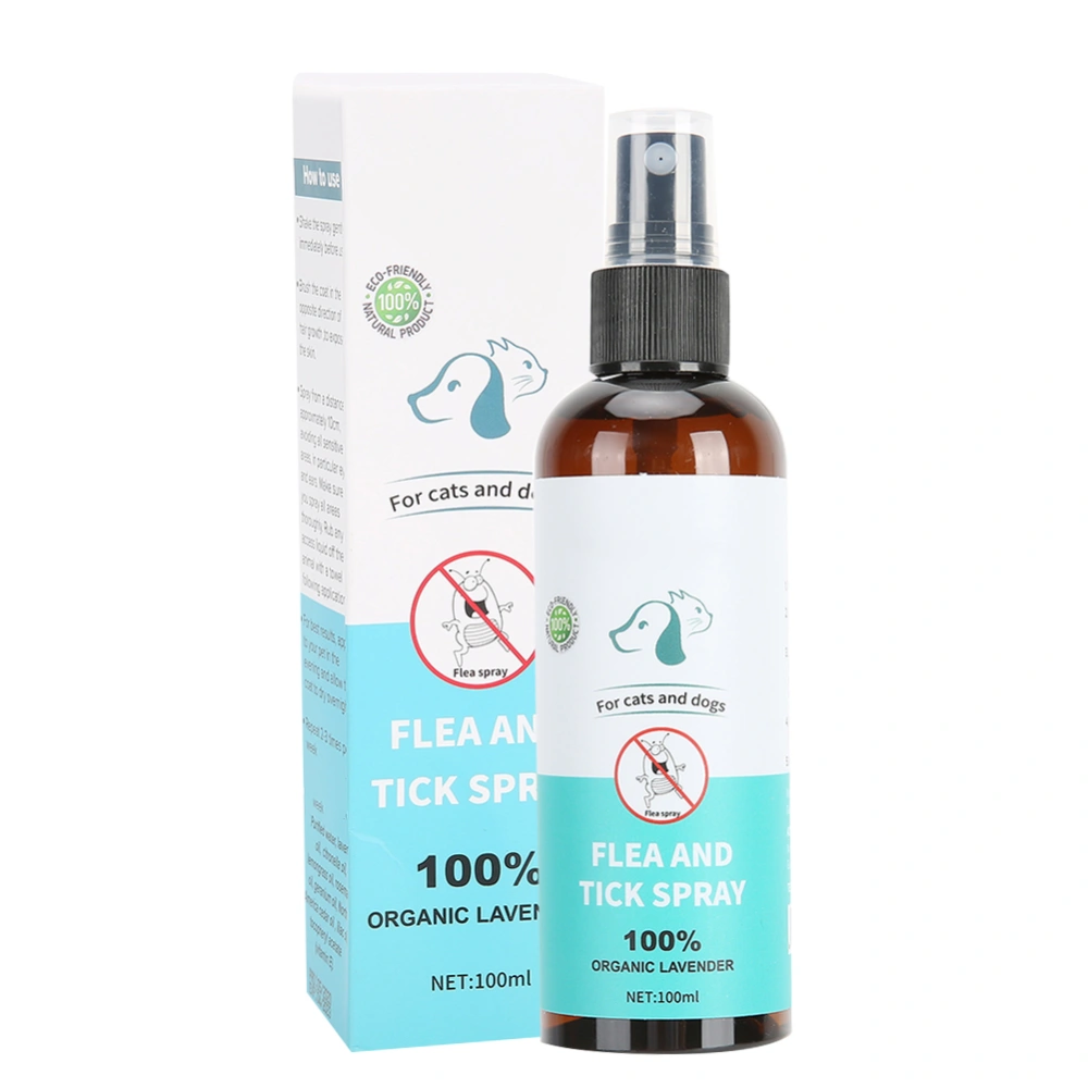 100ml Pets Mist Spray Flea Lice Insect Killer Liquid Cat Dog Skin Healthy Care Spray100ml