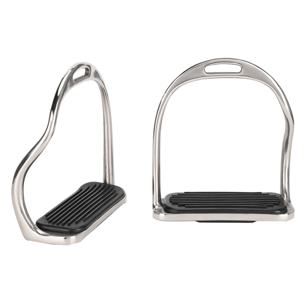 Stainless Steel Horse Stirrup AntiSlip Riding Equestrian Equipment Supplies with Rubber Pad