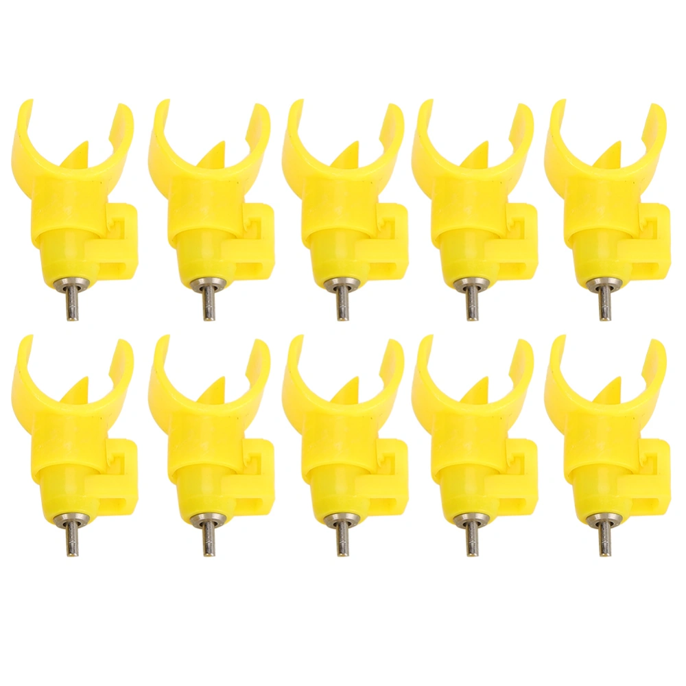 10PCS Chicken Nipple Drinking Fountains Semicircle Ball Valve Type Poultry Drinker