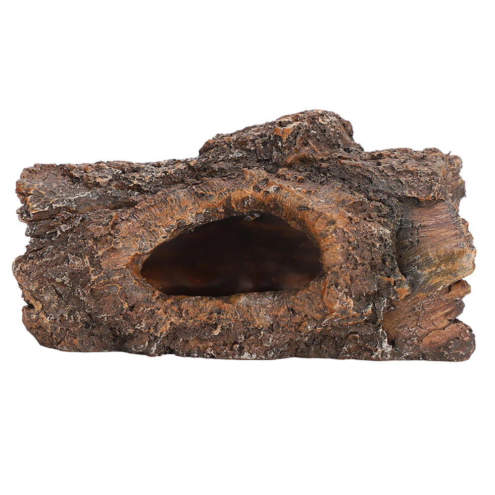 Simulation Resin Tree Bark Amphibians Reptile Hide Cave Landscape for Scorpion Lizard