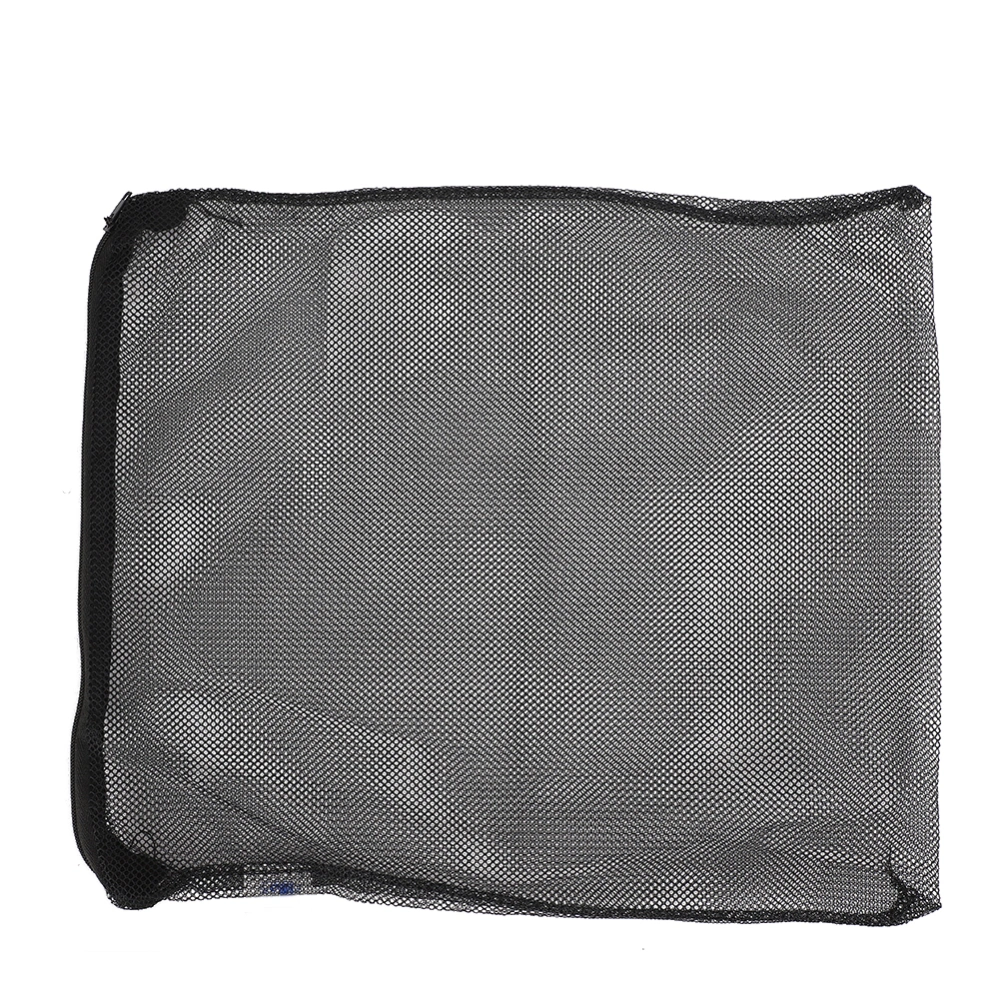 10Pcs Aquarium Fish Tanks Reusable Polyester Filter Mesh Bag with Zipper Isolation BagsBlack