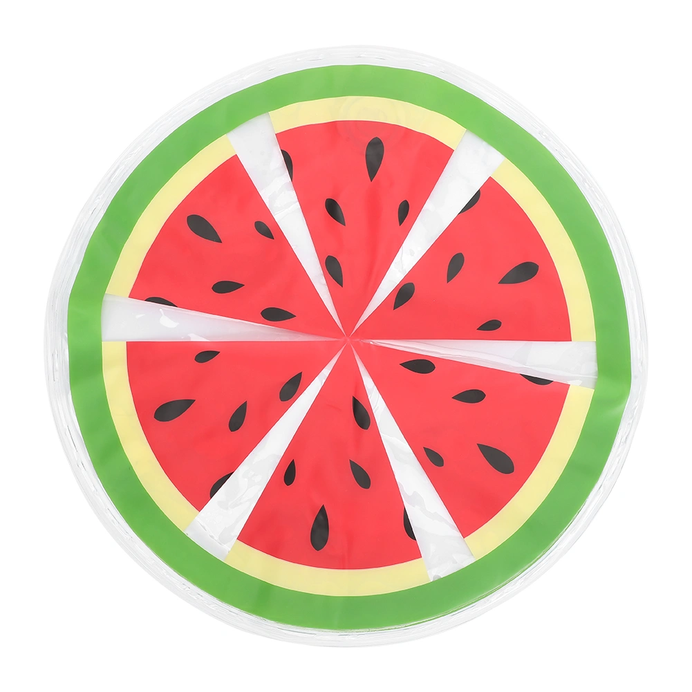 Pet Ice Pad PVC Fruit Pattern Round Cooler Mat Water Cooling Cushion Summer Cats Dogs SeatWatermelon