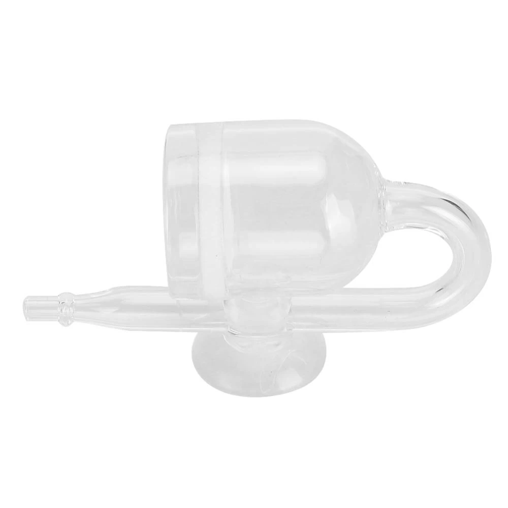 Aquarium Transparent Glass CO2 Refiner Diffuser with Suction Cup for Fish Plant Tank(V AP-029 )