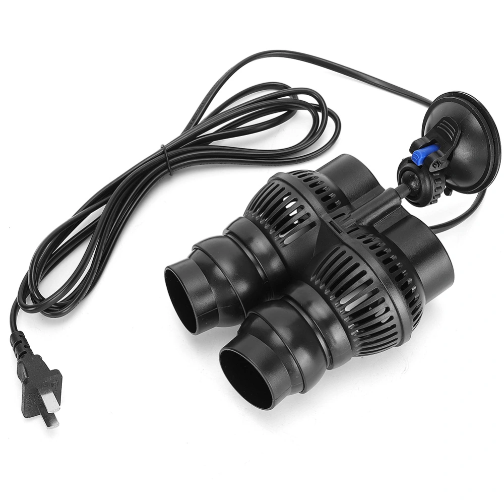 Plastic Aquarium Double End Mute Wavemaker Flow Make Pump Fish Tanks Accessory with Suction Cup Base CN Plug 220-240V