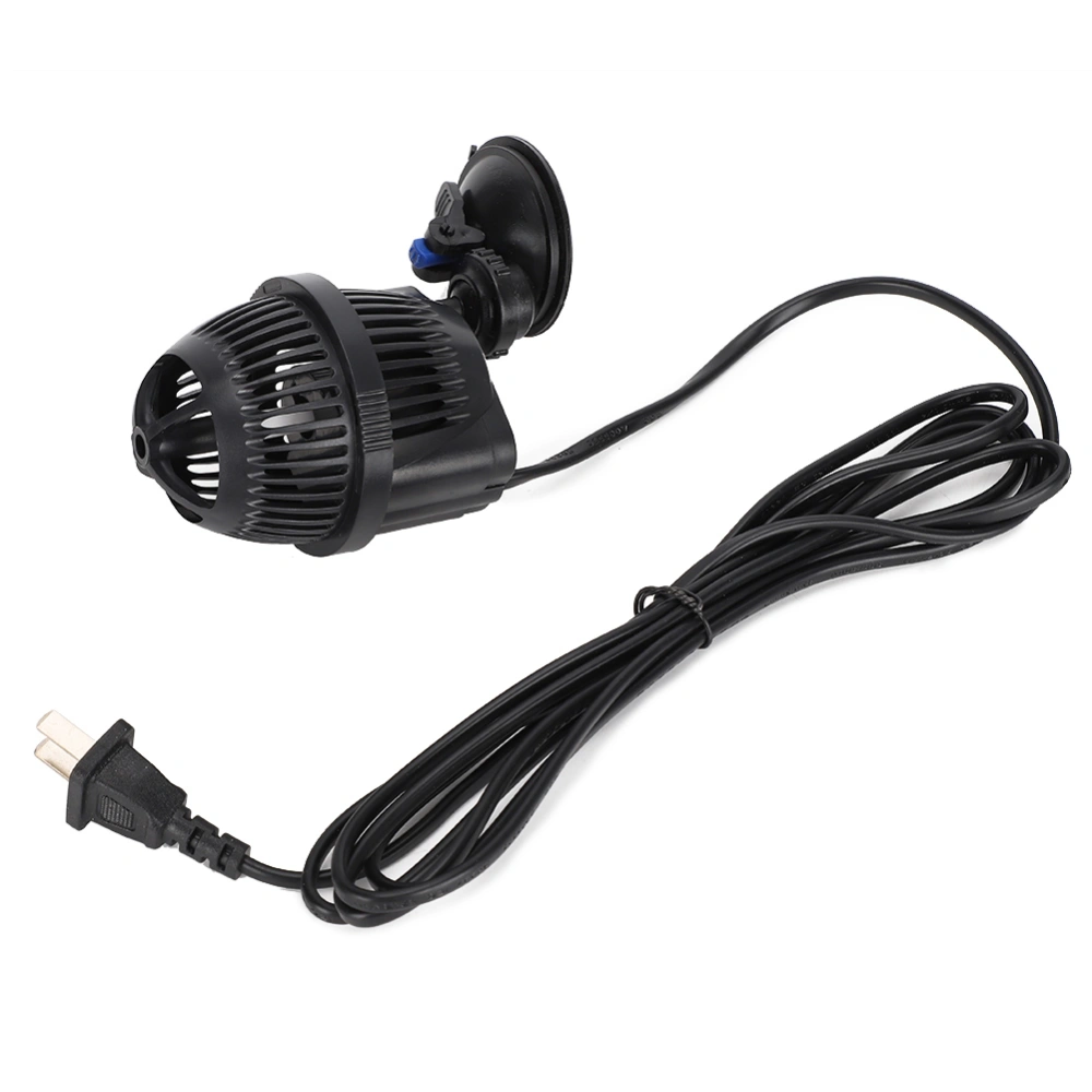 Plastic Aquarium Multi-Angle Rotation Adjustment Mute Wavemaker Flow Make Pump Fish Tanks Accessory with Suction Cup Base CN Plug 220-240V