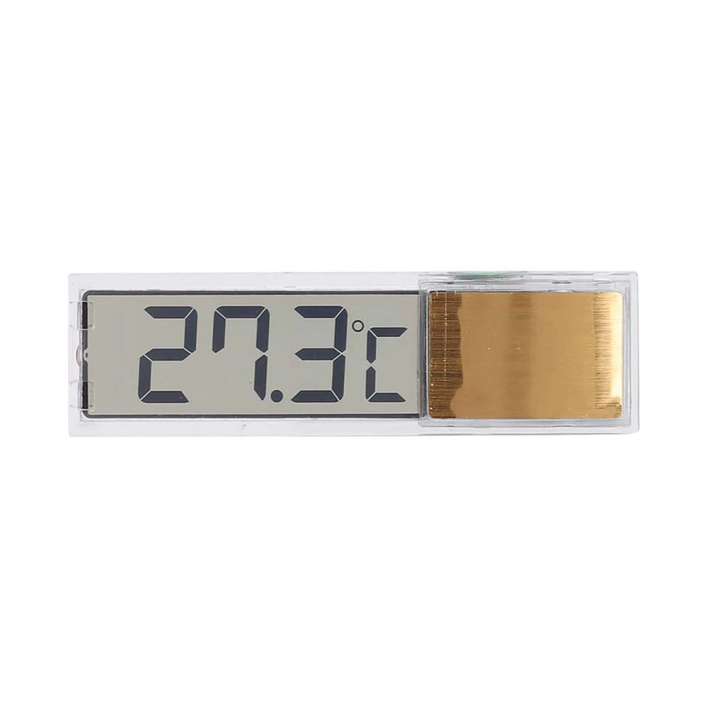 Aquarium Fish Tank LED Sensor Indoor Outdoor Temperature Measurement 3D Digital Electronic ThermometerGolden