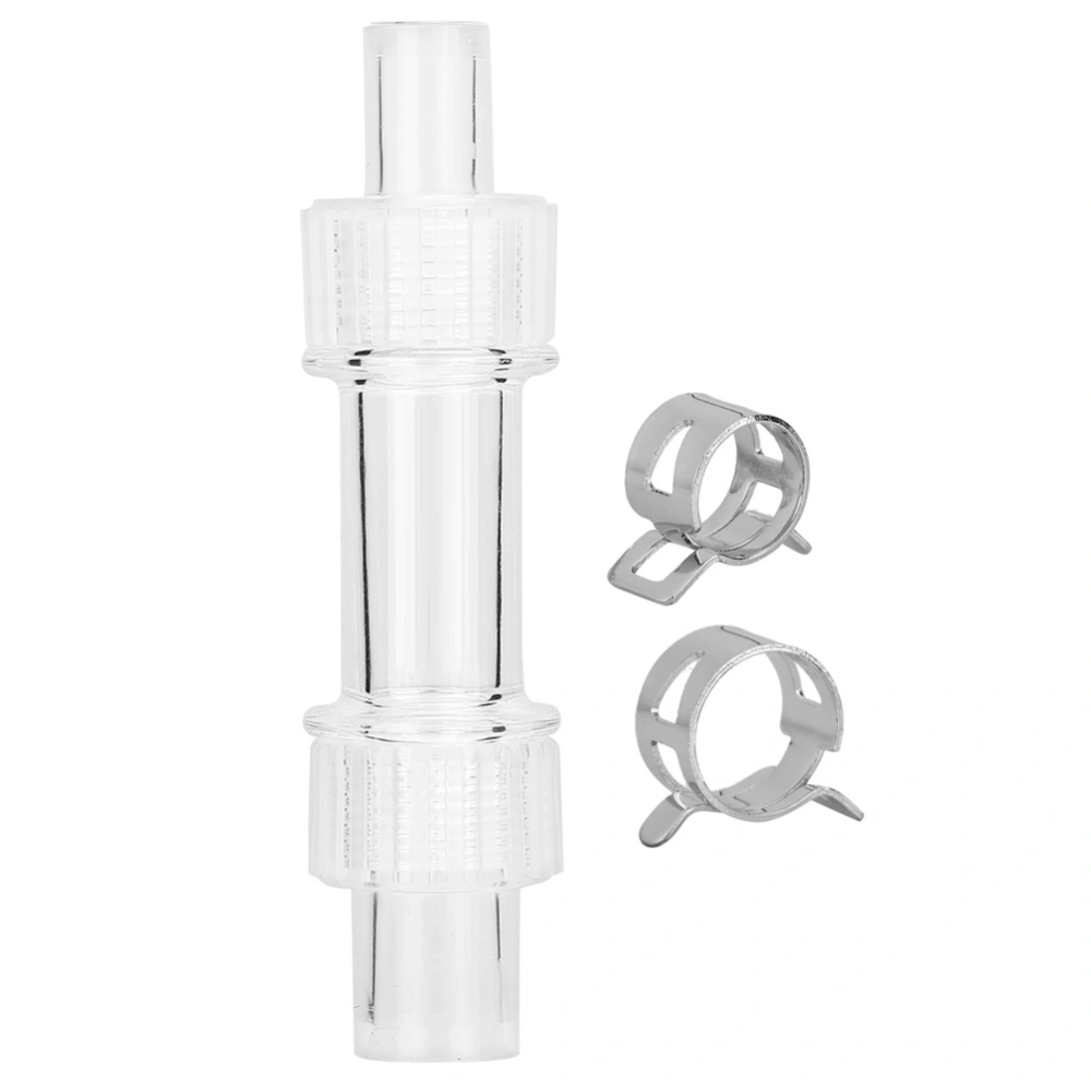 Acrylic Water Pipe Reducing Adapter 12/16 to 16/22 Filter Vat Hose Convert Tube Convert DN10 to DN15