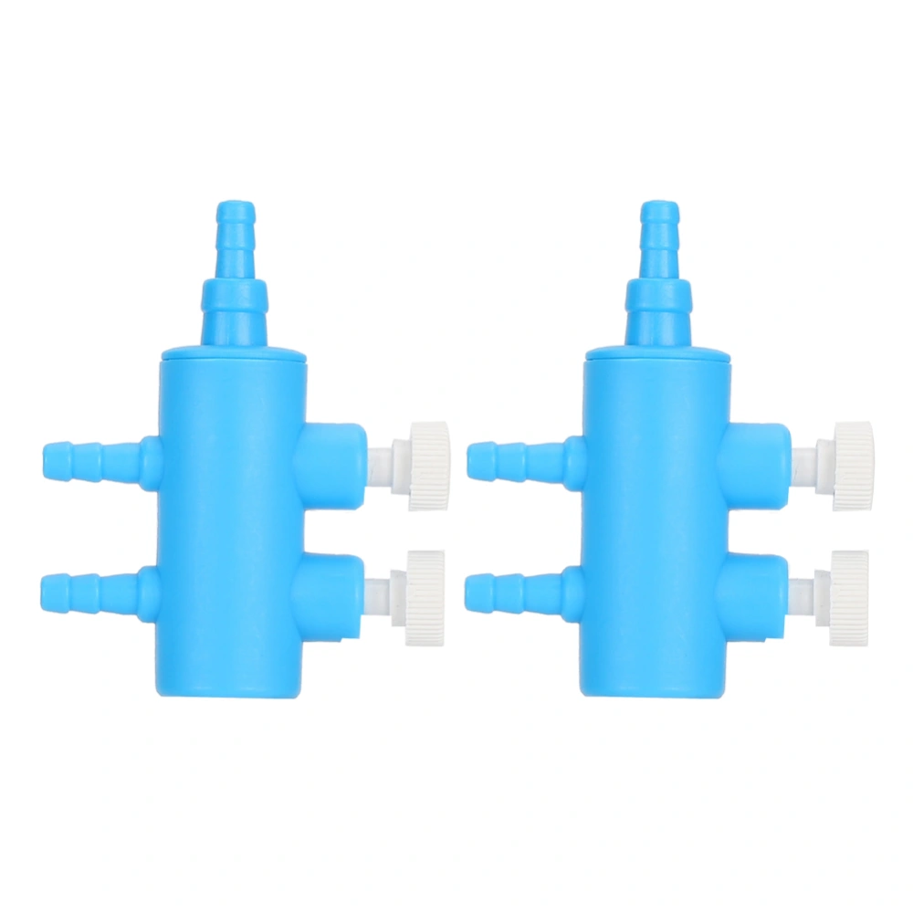 2pcs Fish Tank Air Splitter Air Pipe Distributor Aquarium Oxygen Pump Adapter Accessory2 Way