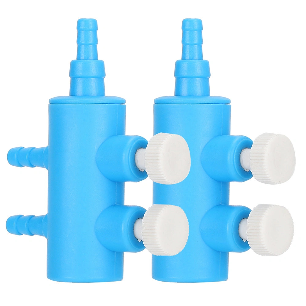 2pcs Fish Tank Air Splitter Air Pipe Distributor Aquarium Oxygen Pump Adapter Accessory2 Way