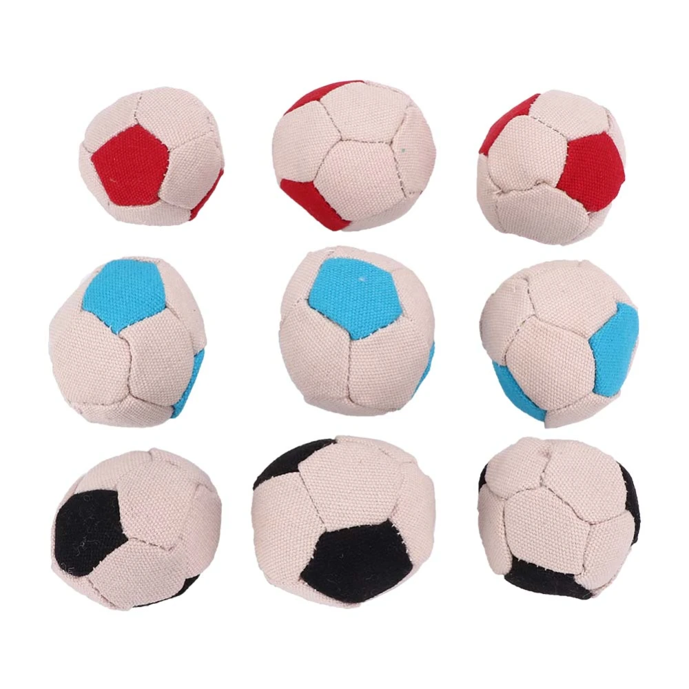 9Pcs Cute Football shape Catnip Toy Interactive Training Toy Pet Supplies for Cat