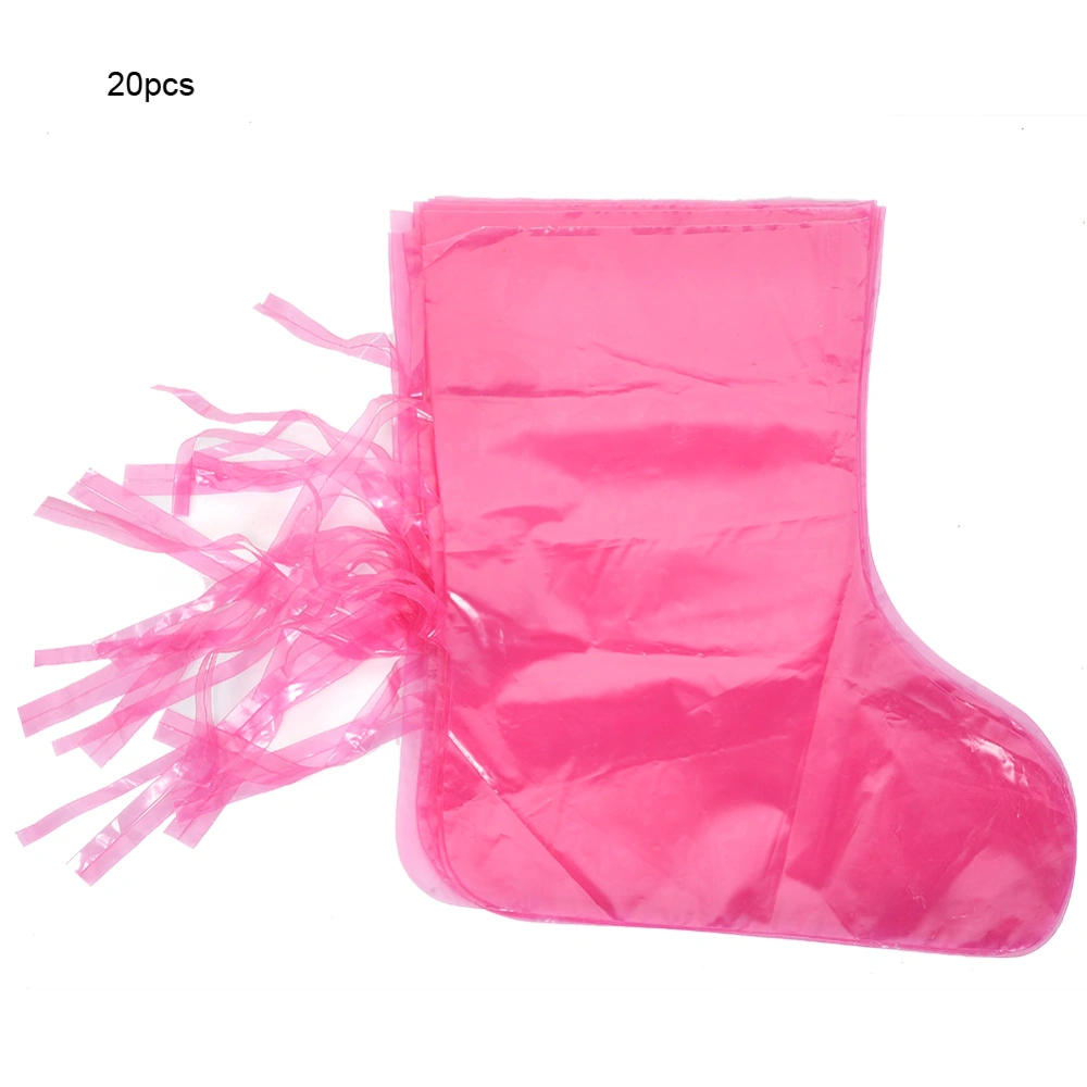 20pcs Disposable Shoe Boot Cover Waterproof Dustproof Overshoes Household Farms SuppliesThickening Type