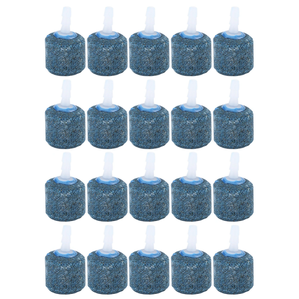 20PCS Blue Sandstone Aquarium Oxygen Pump Aeration Air Stone Fish Tanks Bubble Stones Accessory