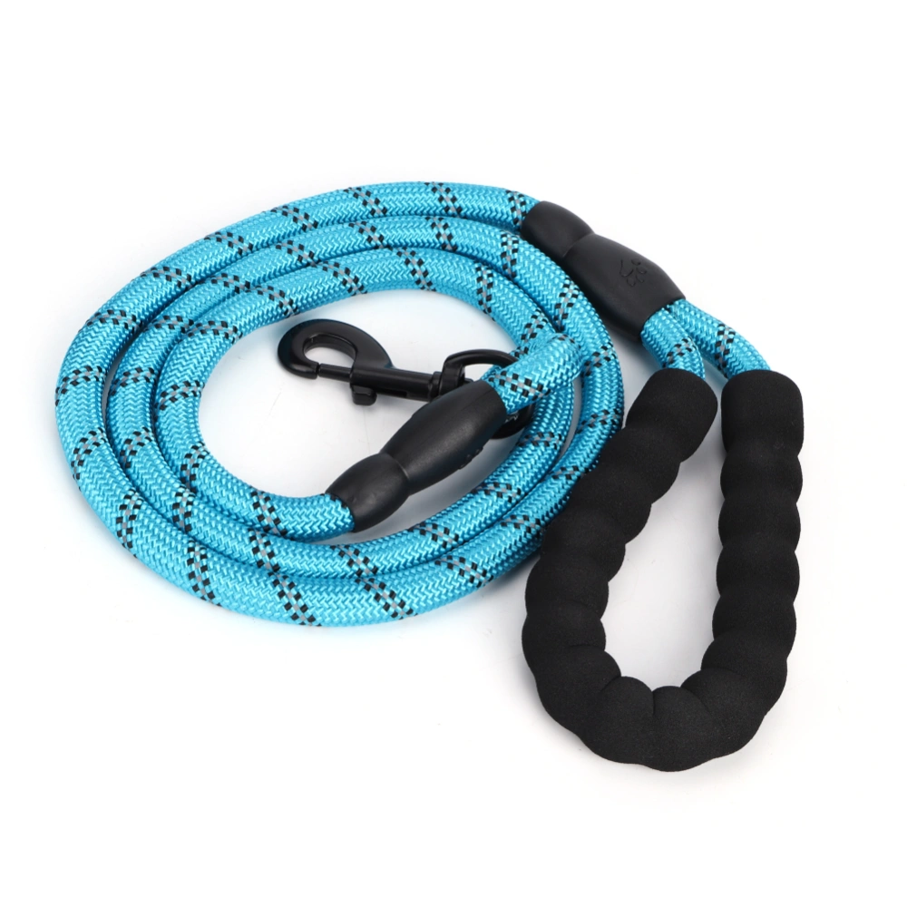 Pet Pulling Leash Nylon Reflective Dog Chain Safety Rope for Puppy Medium Large Dogs Running Walking TrainingBlue