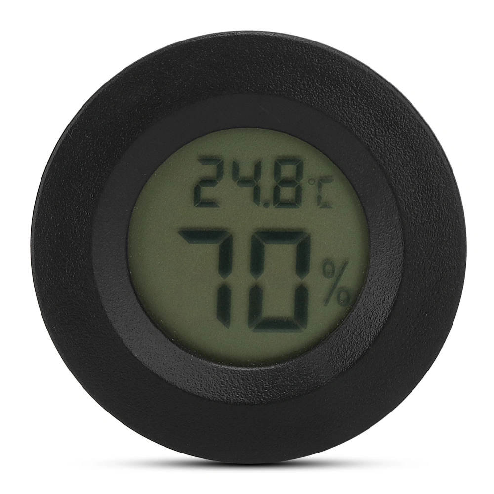 Embedded Round shaped Digital Reptiles Thermometer Hygrometer Humidity Temperature Meter High Precise for Lizard Reptiles Household Nursery