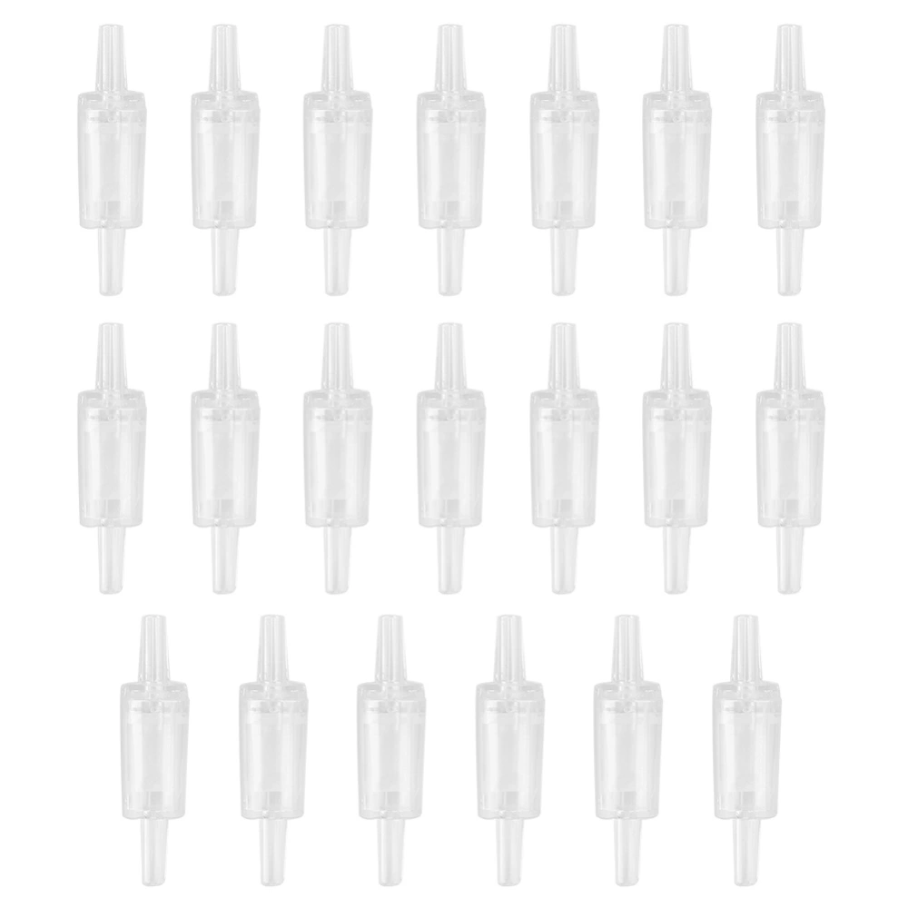 20PCS Plastic Aquarium Air Pump Unidirectional Check Valve Fish Tank Supplies Accessory