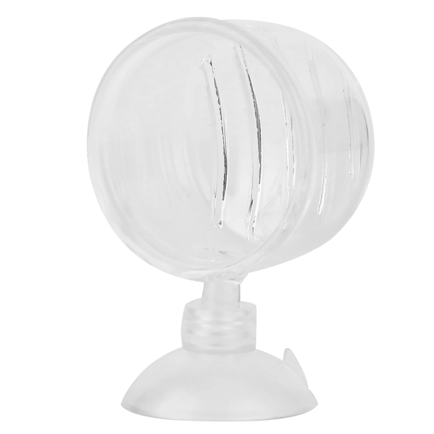 Transparent Aquarium Red Worm Feeder Suction Cup Fish Feeding Cup Container AccessoryGlass Crack Cup