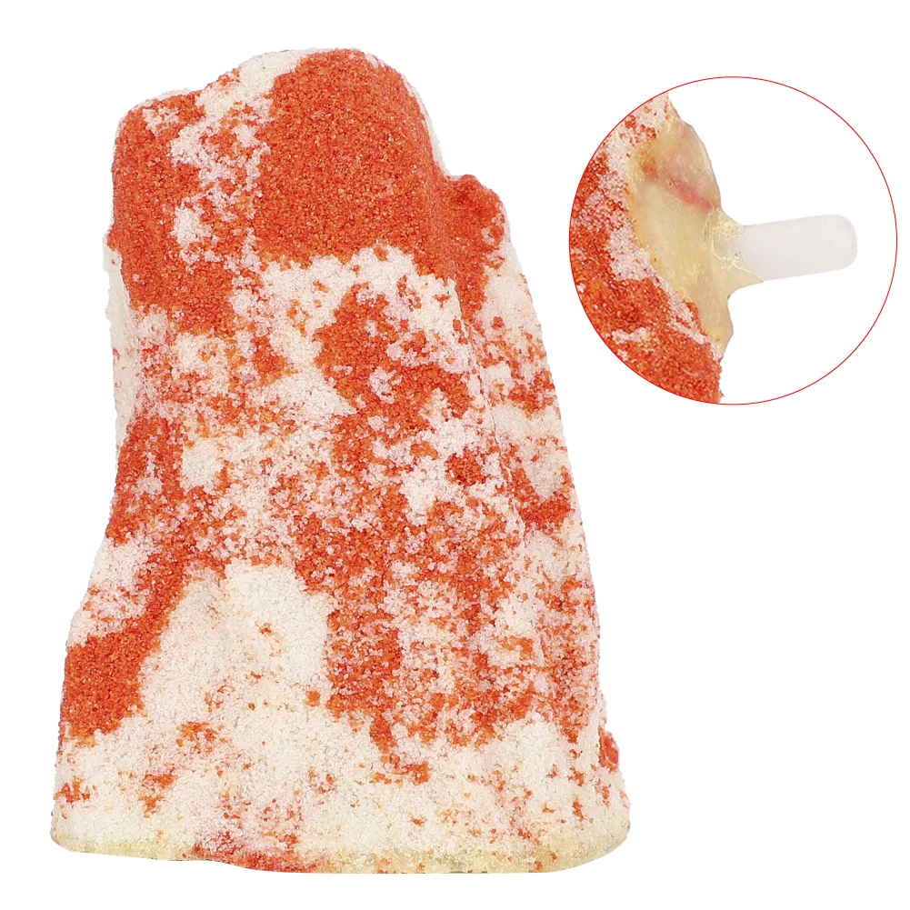White Red Aquarium Artificial Volcano Bubble Air Stone Fish Tank Aeration Accessory Landscape Ornament
