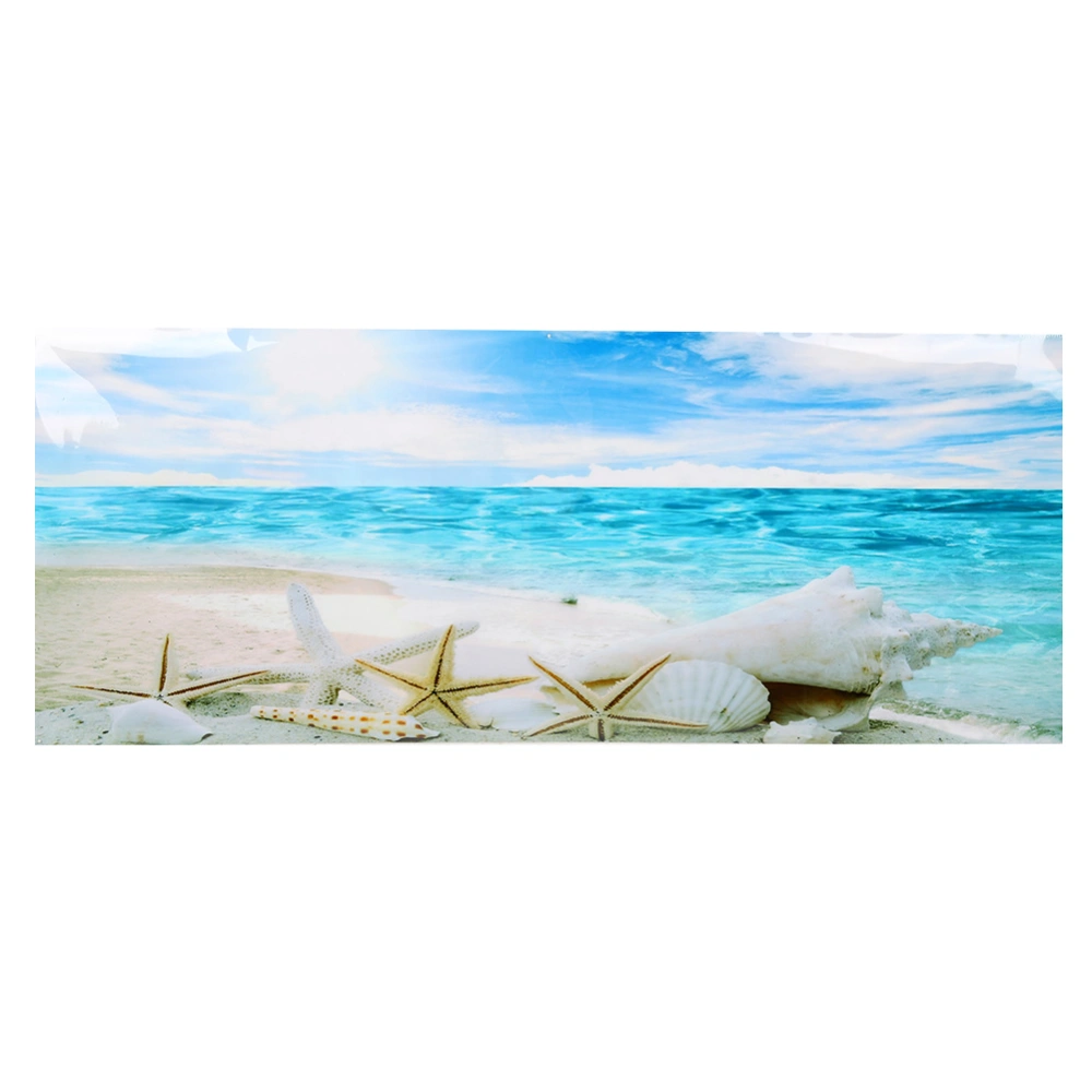 Background Poster Decorative Sea Star Paintings PVC Sticker Landscape for Aquarium Fish Tank61x30cm