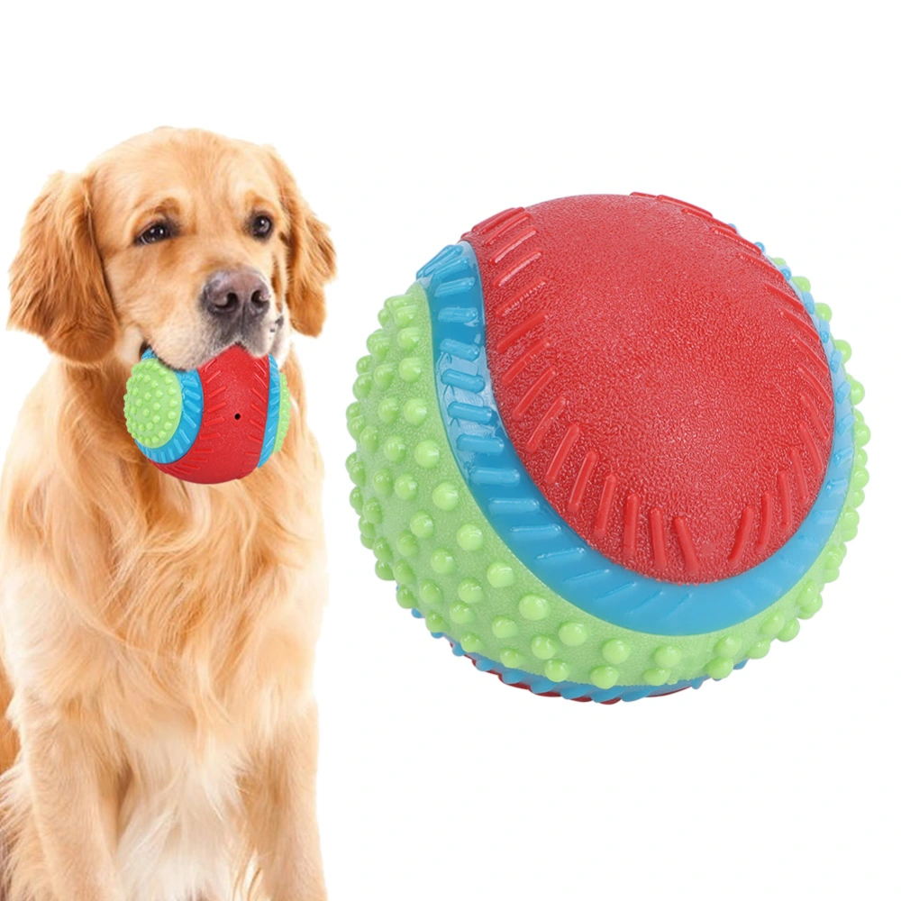 Pet Dogs Rubber Elastic Ball Chew Teeth Grinding Safe Training Interactive Toy