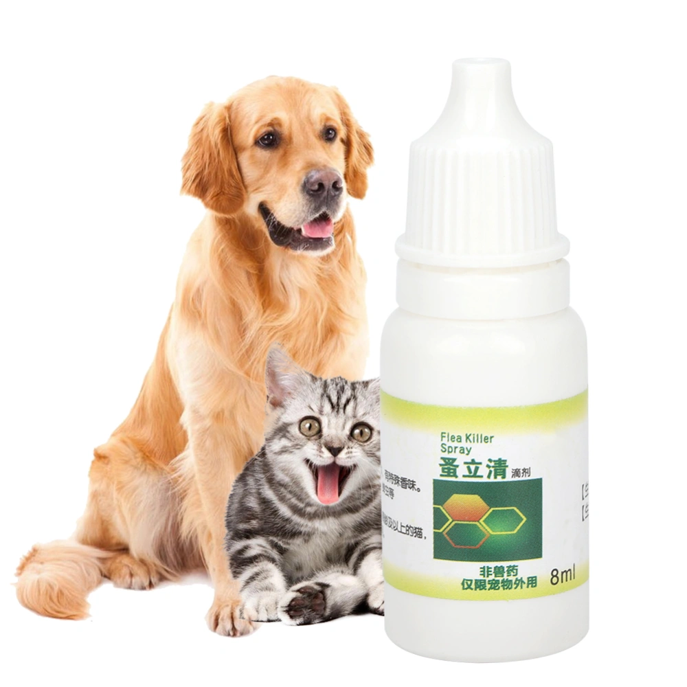 Pet Flea Tick Killer Effective Powerful Insect Killing Spray Pet Dogs Cats Supplies8ml