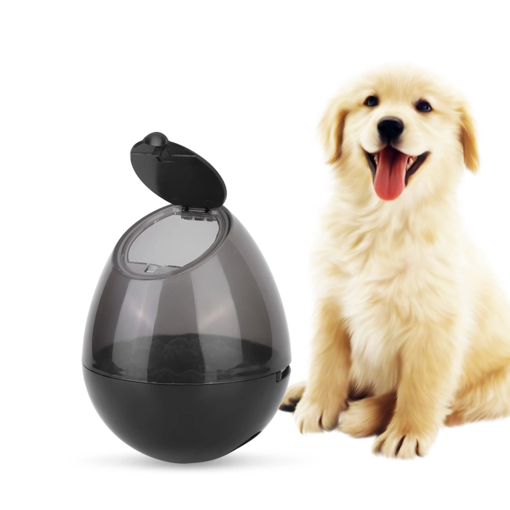 Pet Dog Puppy Feeding Bowl Feeder Leakage Food Rotating Ball Interactive Training ToyBlack