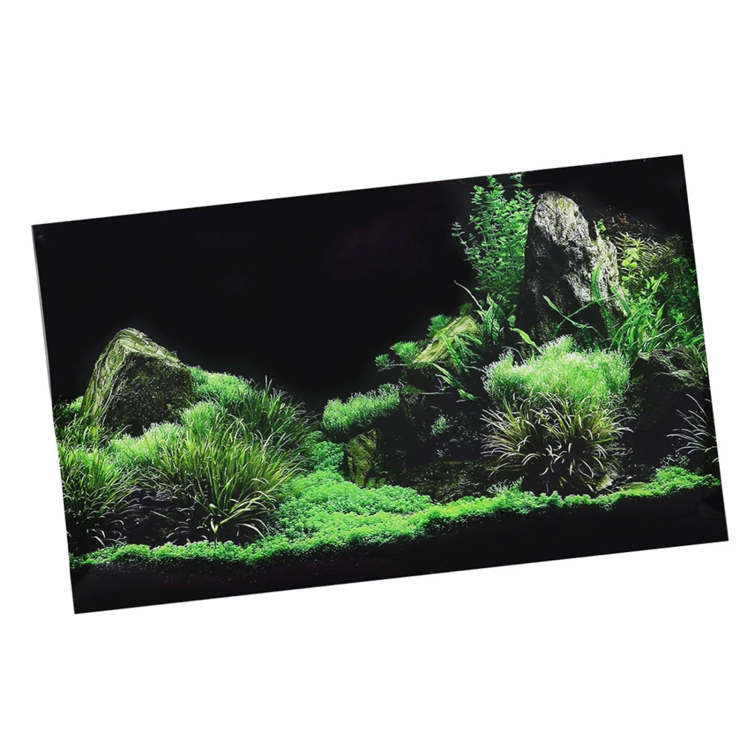 Aquarium Fish Tank Seafloor Water Grass Background Decoration Painting PVC Sticker122 x 46cm