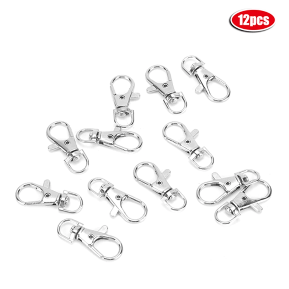 12 Pcs / Pack Iron Anti Escape Pet Bird Cage Door Buckle Lock Claw Trigger Snap Hook