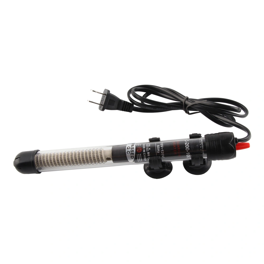 100W Glass Fish Tank Submersible Automatic Constant Temperature Water Heater Heating Rod Aquarium AccessoryUS Plug 110V