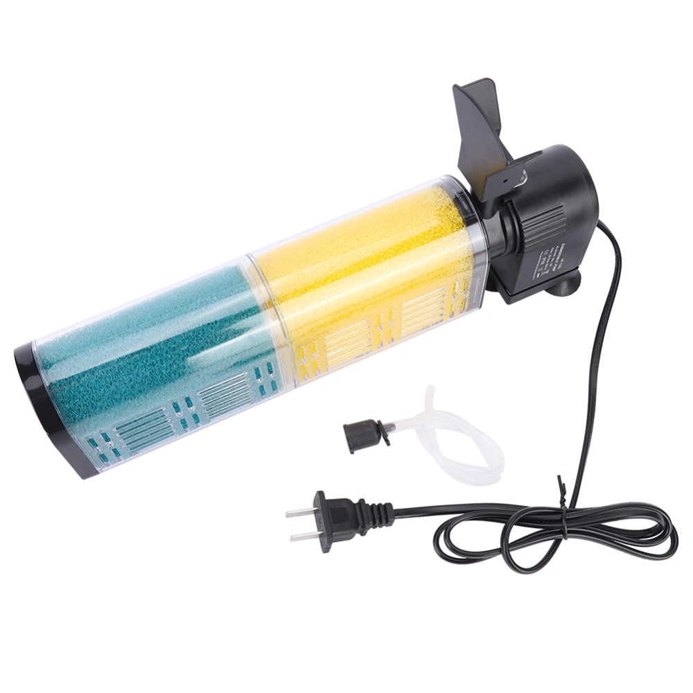 3 in 1 Internal Filter Increase Oxygen with Biochemical Filtering Bucket for Fish Tank Aquarium CN220V 18W