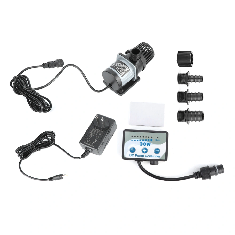 DCS-1200 Aquarium Frequency Conversion Submersible Pump Amphibious Fish Tank Mute Filter US Plug 100-240V