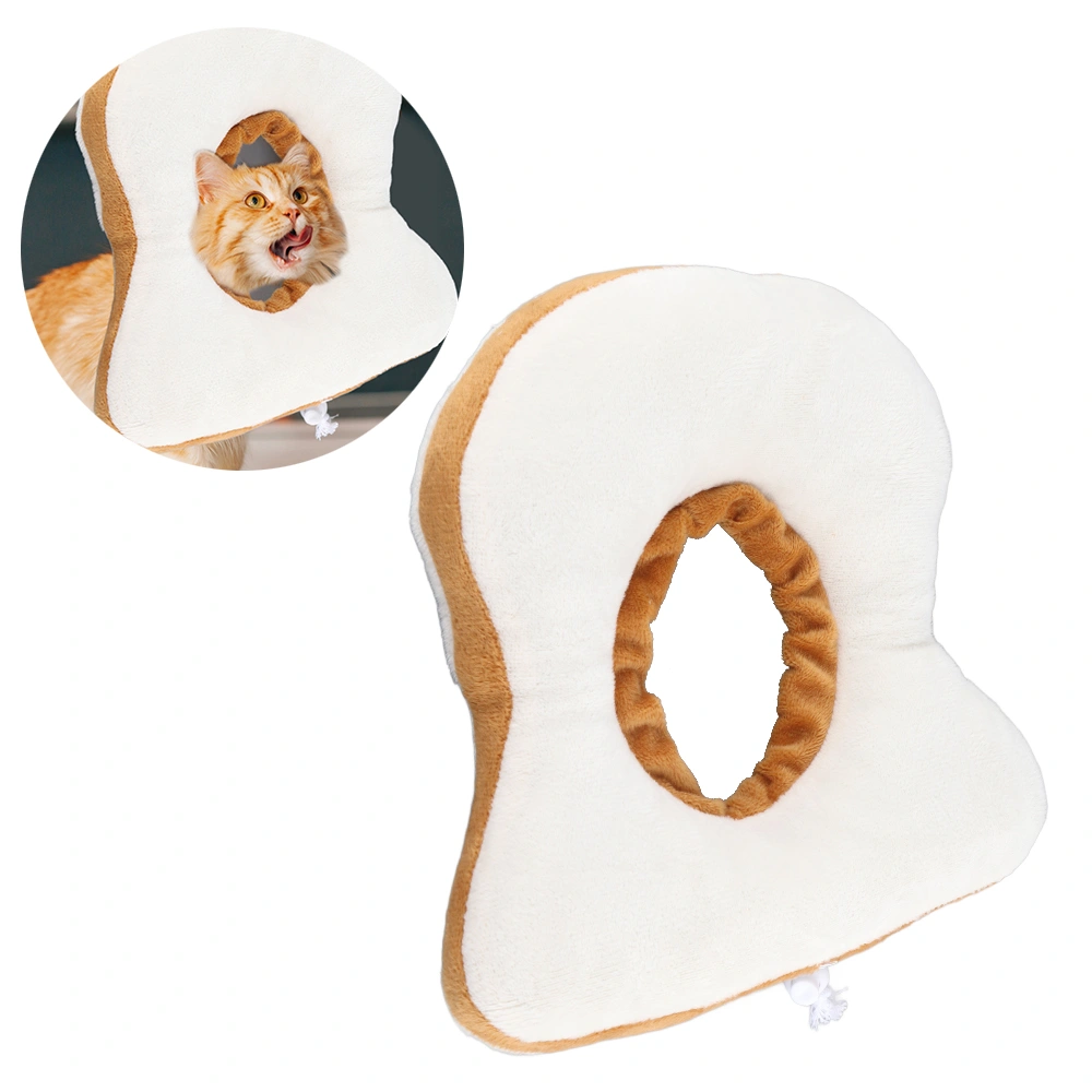 Buyweek Adjustable Elizabethan Collar Cat Toast Collar Pet Anti Lick Collar Neutered Cat Collar Anti Scratch Collar