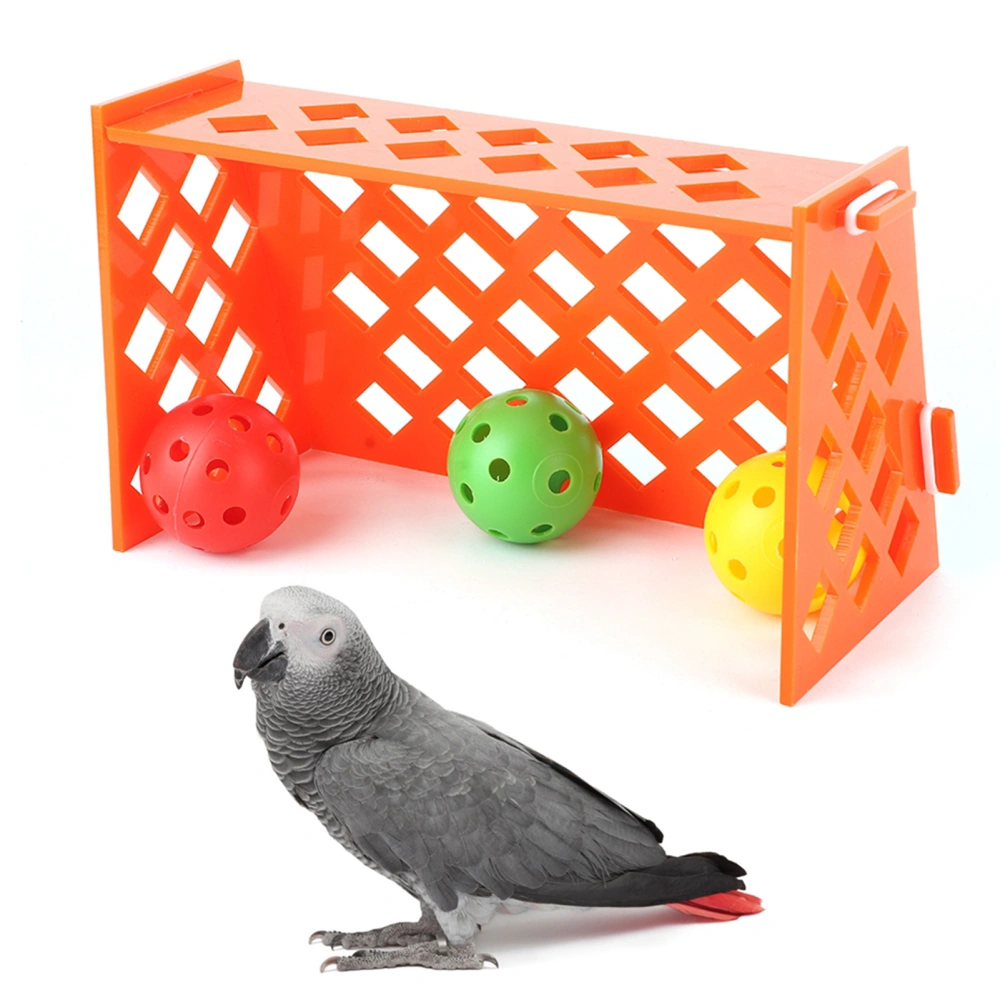 Pet Parrot Mini Soccer Football Field Bird Training Desktop Educational Puzzle Intelligence Development Toy