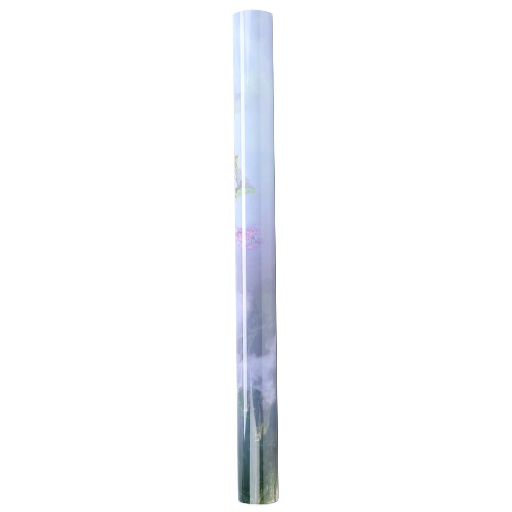 PVC Waterproof Adhesive Sky Castle Pattern Aquarium Background Poster Sticker Fish Tank Decoration61x30cm