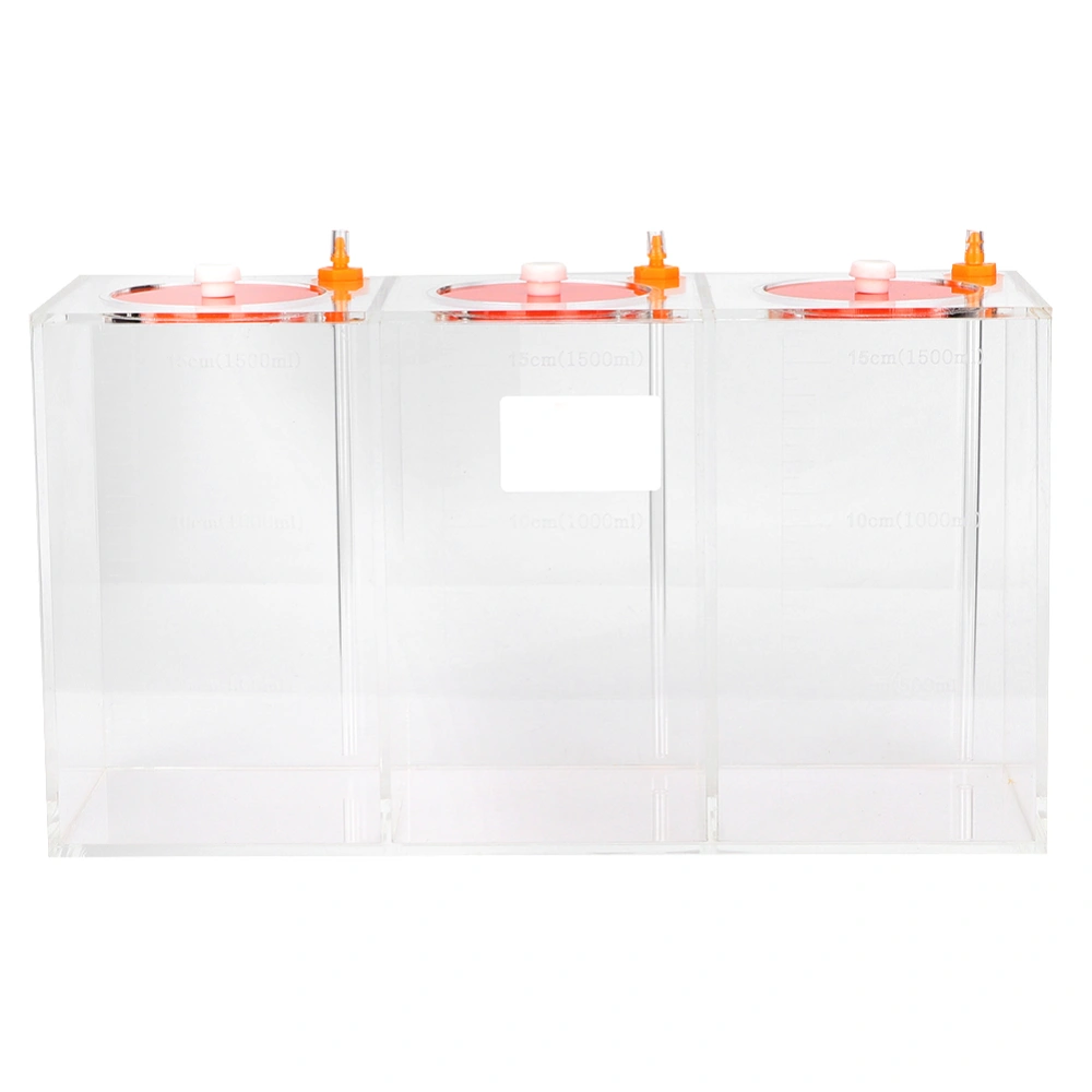 Transparent Acrylic Dosing Pump Store Reservoir Barrel Titration Tank Aquarium 4.5L