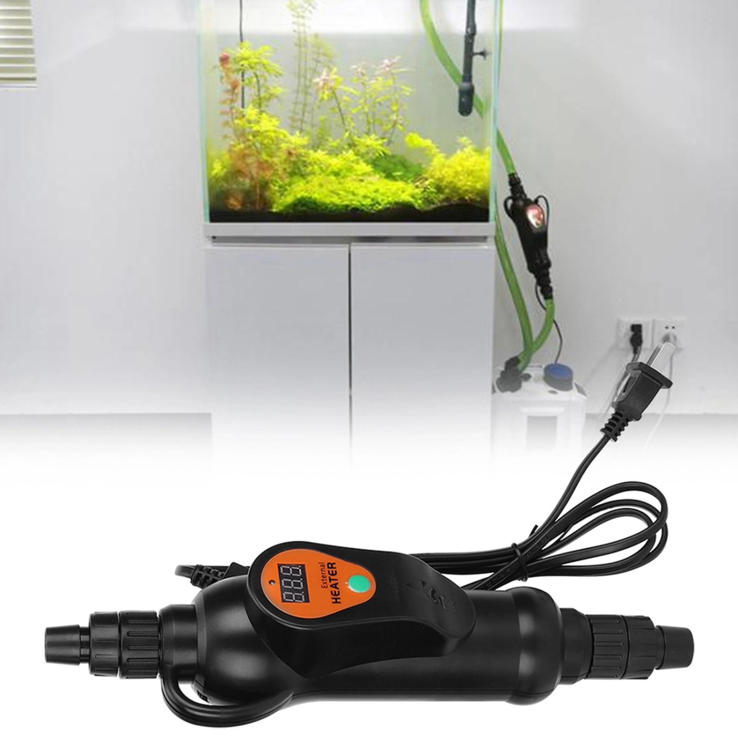 Aquarium External Temperature Controller Water Heater Rod for Fish Tank CN Plug 220V(EH-300)