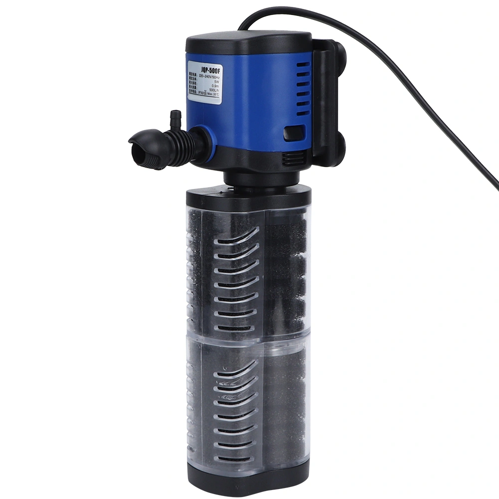 Aquarium Fish Tank Power Filter Submersible Pump Mute Aeration Pumps CN 220-240V (JQP-500F 5W)